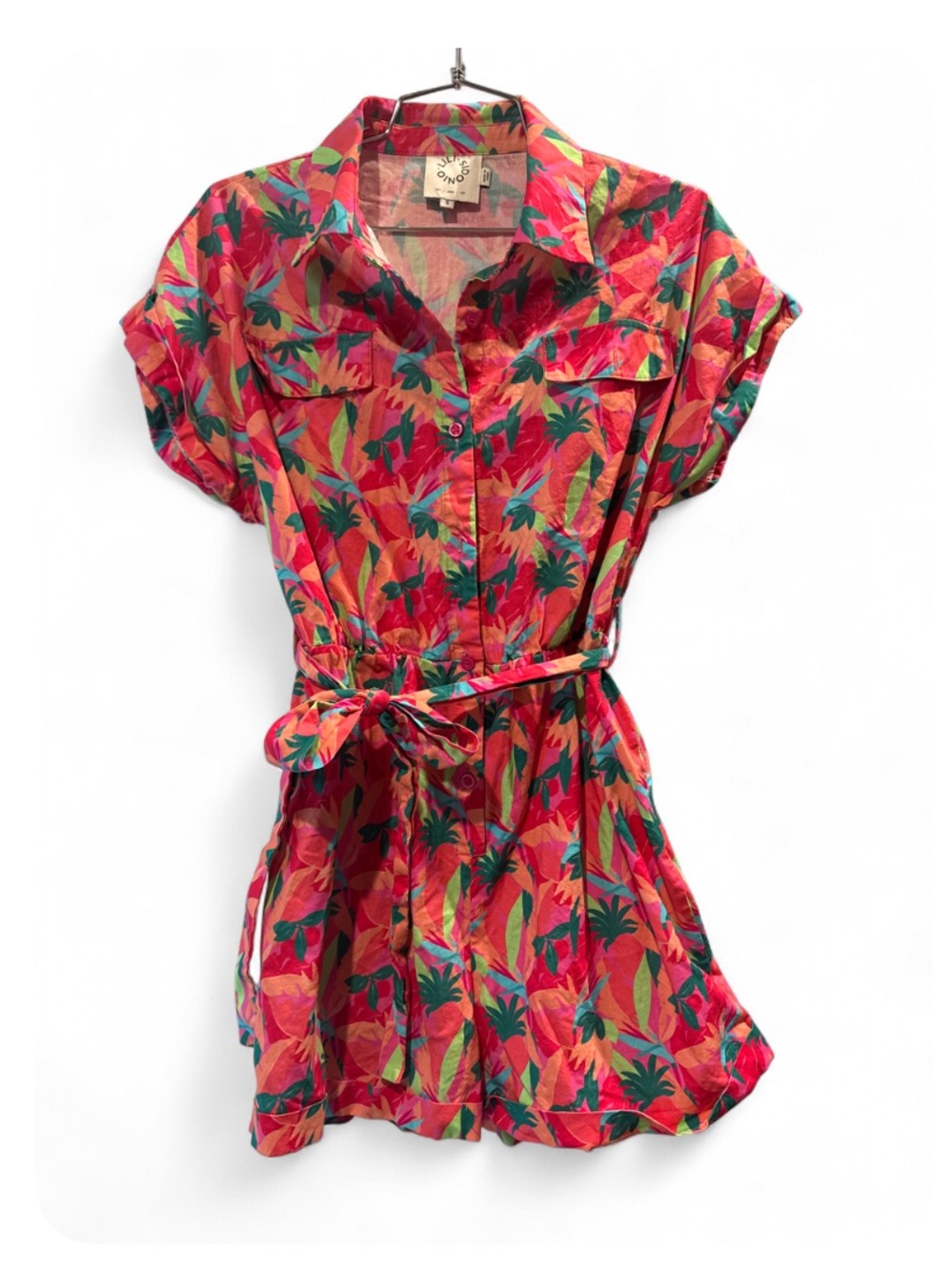 Lili Sidonio Tropical Print Romper
